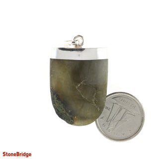 Labradorite Tongue - 925 Silver Pendant from The Rock Space