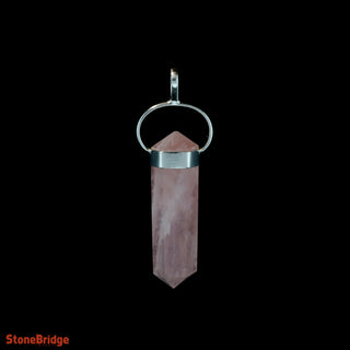 Rose Quartz Double Terminated - 925 Silver Pendant from The Rock Space