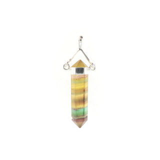 Fluorite Yellow Double Terminated Swivel - 925 Silver Pendant from The Rock Space