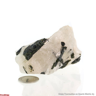 Green Tourmaline on Quartz Matrix #3 from The Rock Space