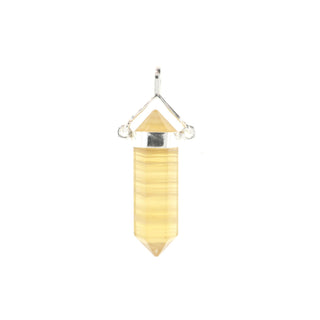 Fluorite Yellow Double Terminated Swivel - 925 Silver Pendant from The Rock Space
