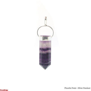 Fluorite Point - 925 Silver Pendant from The Rock Space