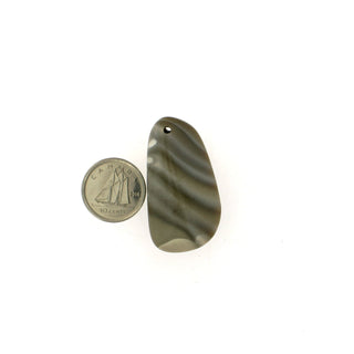 Flint Cabochon Drilled Pendant #1 - 4G to 15G from The Rock Space