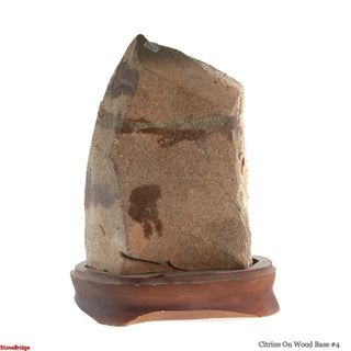 Citrine Cluster on Wood Base #4 - 9" from The Rock Space