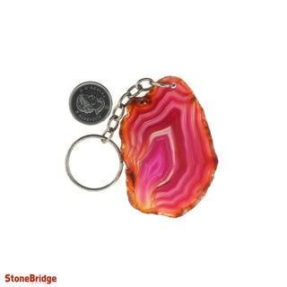 Keychain - Agate Slice from The Rock Space