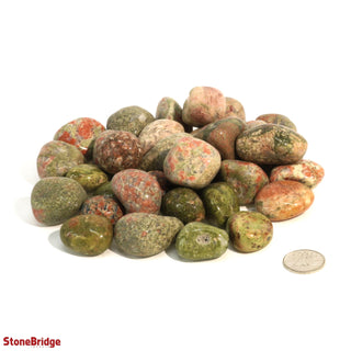 Unakite Tumbled Stones - India from The Rock Space