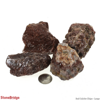 Calcite Red Chips - Large from The Rock Space