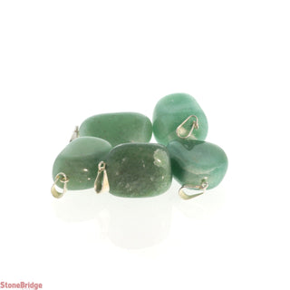 Green Aventurine Tumbled Pendants - 5 Pack from The Rock Space