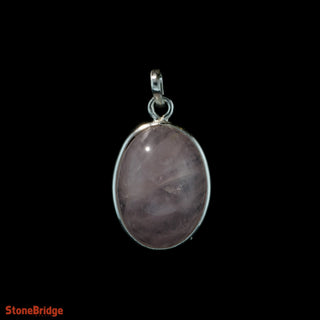 Rose Quartz Cabochon - 925 Silver Pendant from The Rock Space