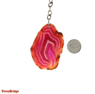 Keychain - Agate Slice from The Rock Space