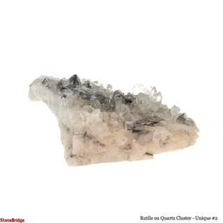 Rutile on Quartz Cluster U#2 - 5 3/4" from The Rock Space