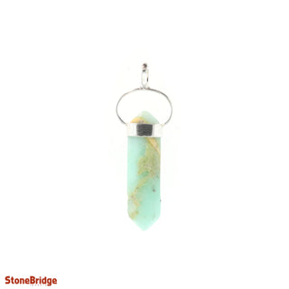 Chrysoprase Double Terminated - 925 Silver Pendant from The Rock Space