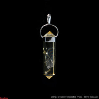 Citrine Double Terminated - 925 Silver Pendant from The Rock Space
