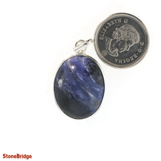 Sodalite Cabochon - 925 Silver Pendant from The Rock Space