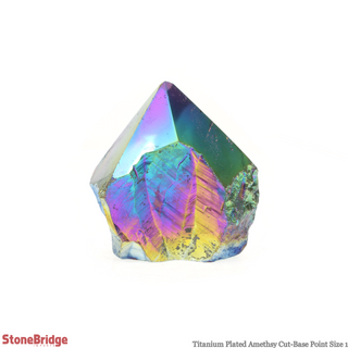 Amethyst Titanium Cut Base, Polished Point Tower #1 from The Rock Space