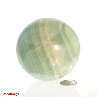 Pistachio Green Calcite Sphere from Stonebridge Imports
