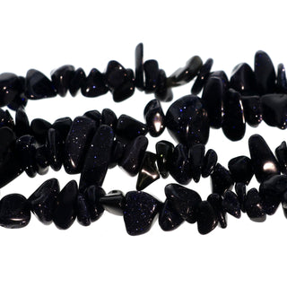 Goldstone Blue Chip Strands - 5mm to 8mm from The Rock Space