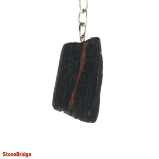 Keychain - Tourmaline with Hematite Slice from The Rock Space