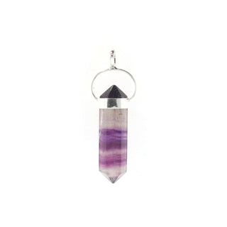 Fluorite Purple Double Terminated - 925 Silver Pendant from The Rock Space