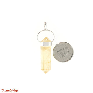 Citrine Double Terminated - 925 Silver Pendant from The Rock Space