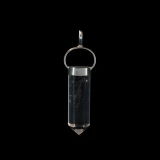 Clear Quartz Polished Point - 925 Silver Pendant from The Rock Space