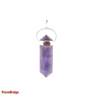 Amethyst Double Terminated Cabochon - 925 Silver Pendant from The Rock Space