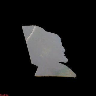Mother of Pearl Carving - Indian Native Head from The Rock Space
