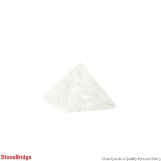 Clear Quartz A Pyramid #3 - 1 3/4" to 2" Wide from The Rock Space