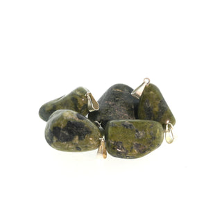 Serpentine Tumbled Pendants - 5 Pack from The Rock Space