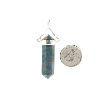 Blue Apatite Double Terminated Swivel - 925 Silver Pendant from The Rock Space