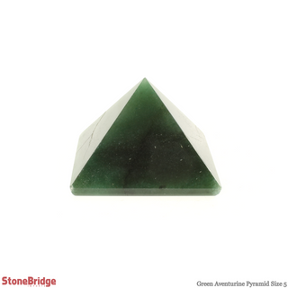 Green Aventurine Pyramid #5 - 2 1/4" to 2 1/2" Wide from The Rock Space