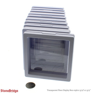 Transparent Piece Display Box - 10 Pack - 2 3/4" from The Rock Space