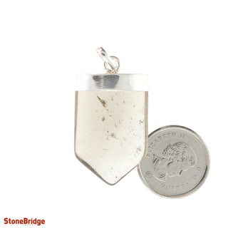 Smoky Quartz V-Tongue - 925 Silver Pendant from The Rock Space
