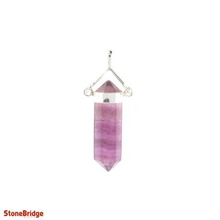 Fluorite Purple Double Terminated Swivel - 925 Silver Pendant from The Rock Space
