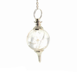 Clear Quartz Ball and Point Pendulum - 3 Pack from The Rock Space