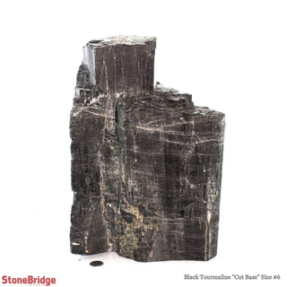 Black Tourmaline Cut Base Tower #6 from The Rock Space