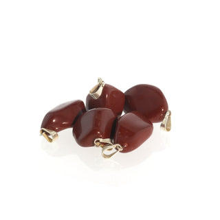Red Jasper Tumbled Pendants - 5 Pack from The Rock Space