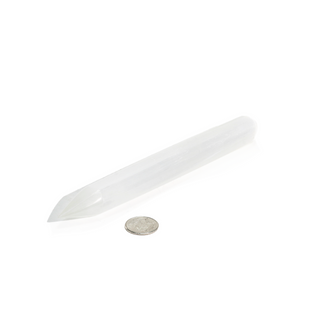 Selenite Pointed Massage Wand - 5 3/4" from The Rock Space