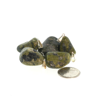 Serpentine Tumbled Pendants - 5 Pack from The Rock Space