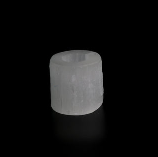 Selenite Candle Holder White - 3" from The Rock Space
