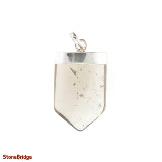 Smoky Quartz V-Tongue - 925 Silver Pendant from The Rock Space
