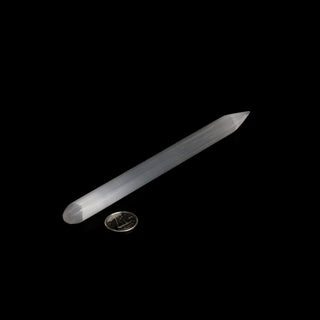 Selenite Pointed Massage Wand - 6" from The Rock Space