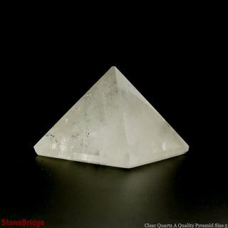 Clear Quartz A Pyramid #5 - 2 1/4" to 2 1/2" Wide from The Rock Space