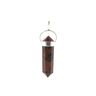 Obsidian Mahogany Double Terminated - 925 Silver Pendant from The Rock Space
