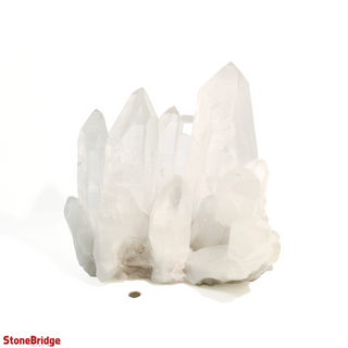 Lemurian Quartz Cluster U#1 - Super Clear - 35lb - 13" from Stonebridge Imports