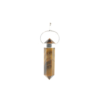 Tiger Eye Gold Double Terminated - 925 Silver Pendant from The Rock Space