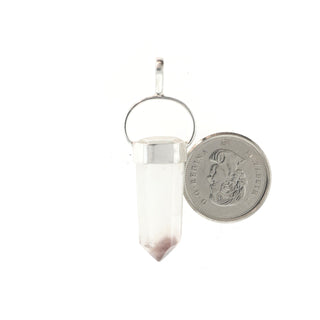 Lithium Quartz Pointed - 925 Silver Pendant from The Rock Space