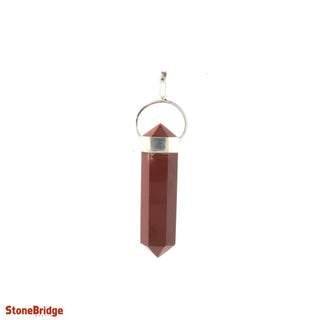 Red Jasper Double Terminated - 925 Silver Pendant from The Rock Space