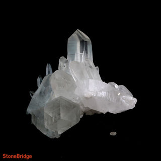 Lemurian Quartz Cluster U#3 - Super Clear - 19lb - 12" from The Rock Space