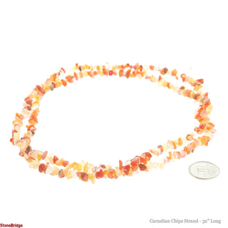 Carnelian Chip Strands - 3mm to 5mm from The Rock Space